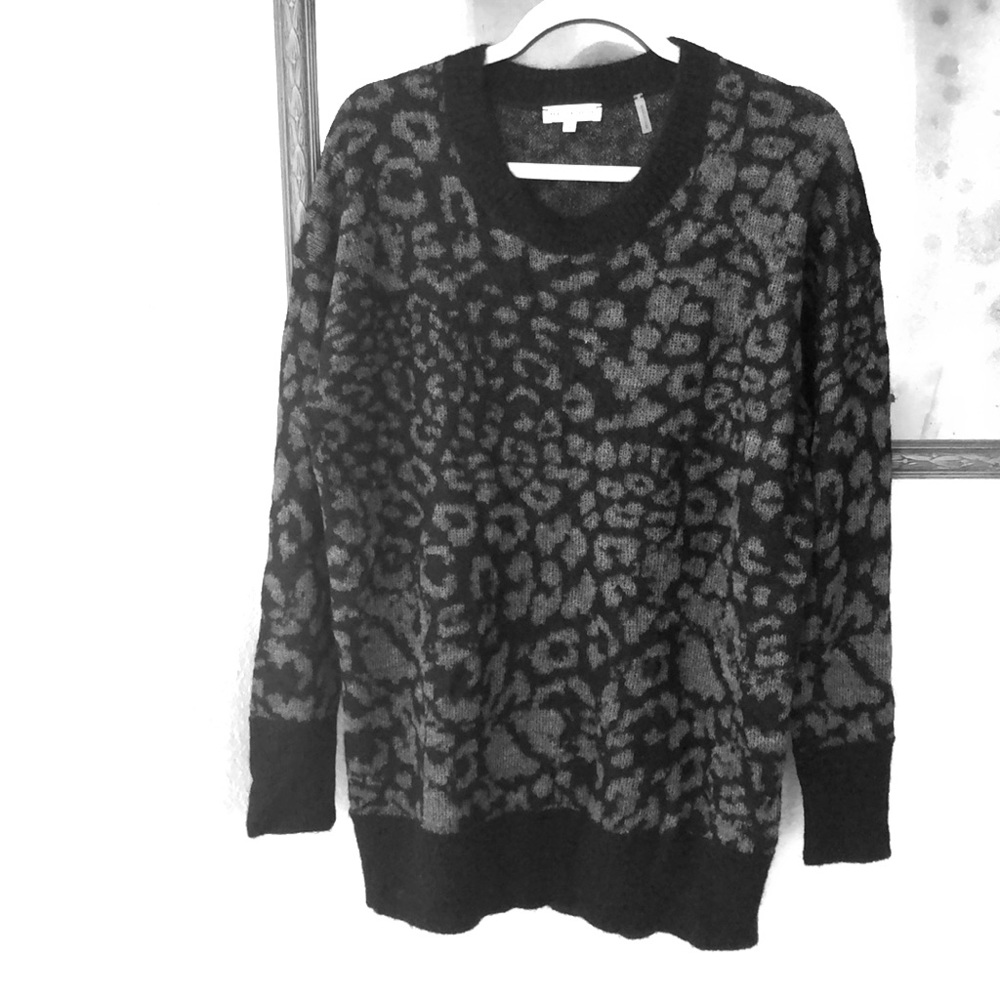Rebecca Taylor Animal Print Sweater